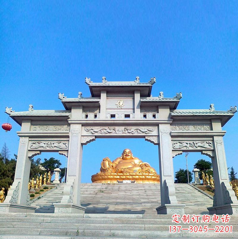 福建寺庙石雕牌坊