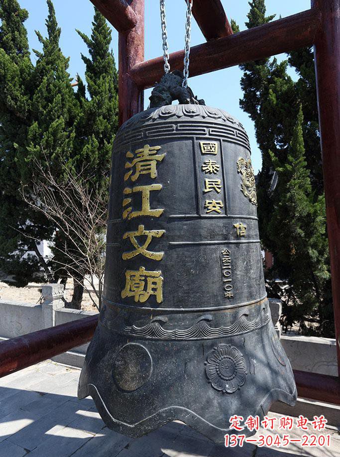 福建寺庙铜钟雕塑 (5)