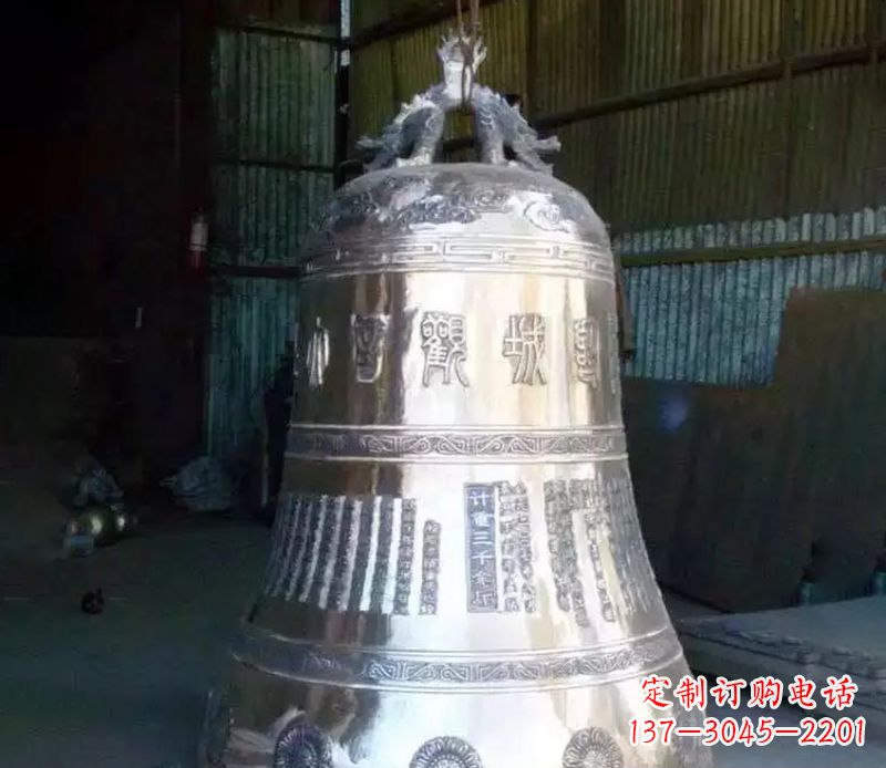 福建寺庙铸铁铜钟雕塑