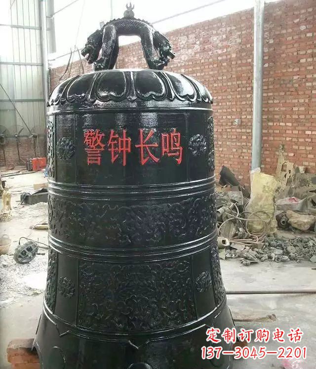 福建寺庙铸铜钟铜雕 (4)