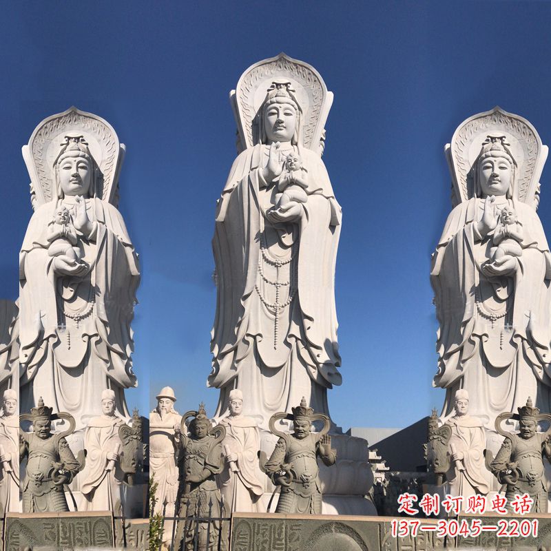 福建送子观音大型石雕塑