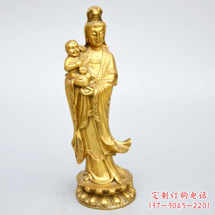 福建送子观音铜雕