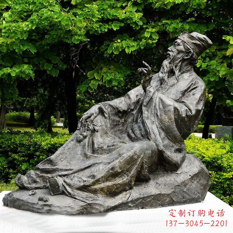 福建苏轼雕像古代历史名人北宋著名文学家书画家铜雕