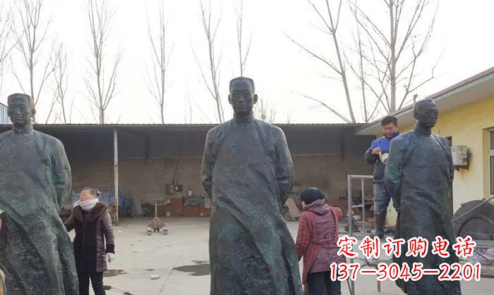 福建陶行知人物铜雕 (3)