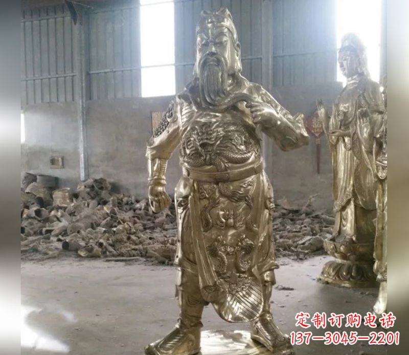 福建提刀关公武财神铜雕