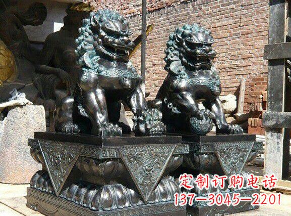 福建天安门狮子铜雕塑