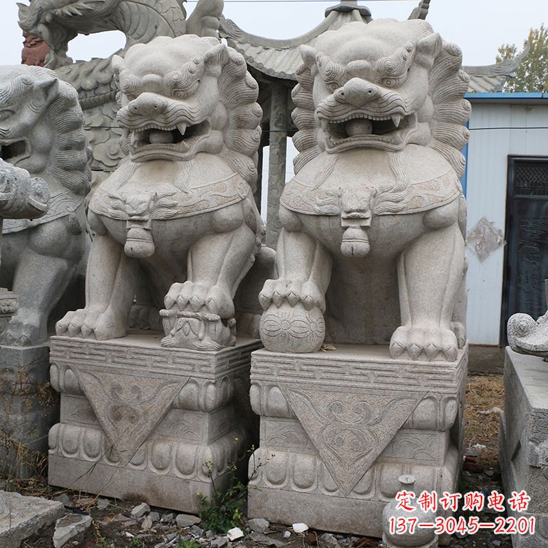 福建天安门狮子石雕塑