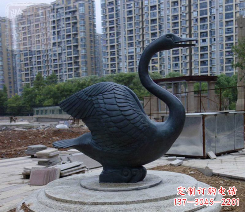 福建天鹅动物铜雕