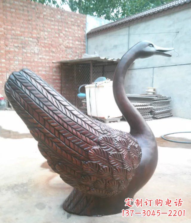 福建天鹅公园天王动物铜雕