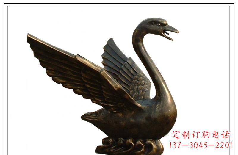 福建天鹅喷泉铜雕