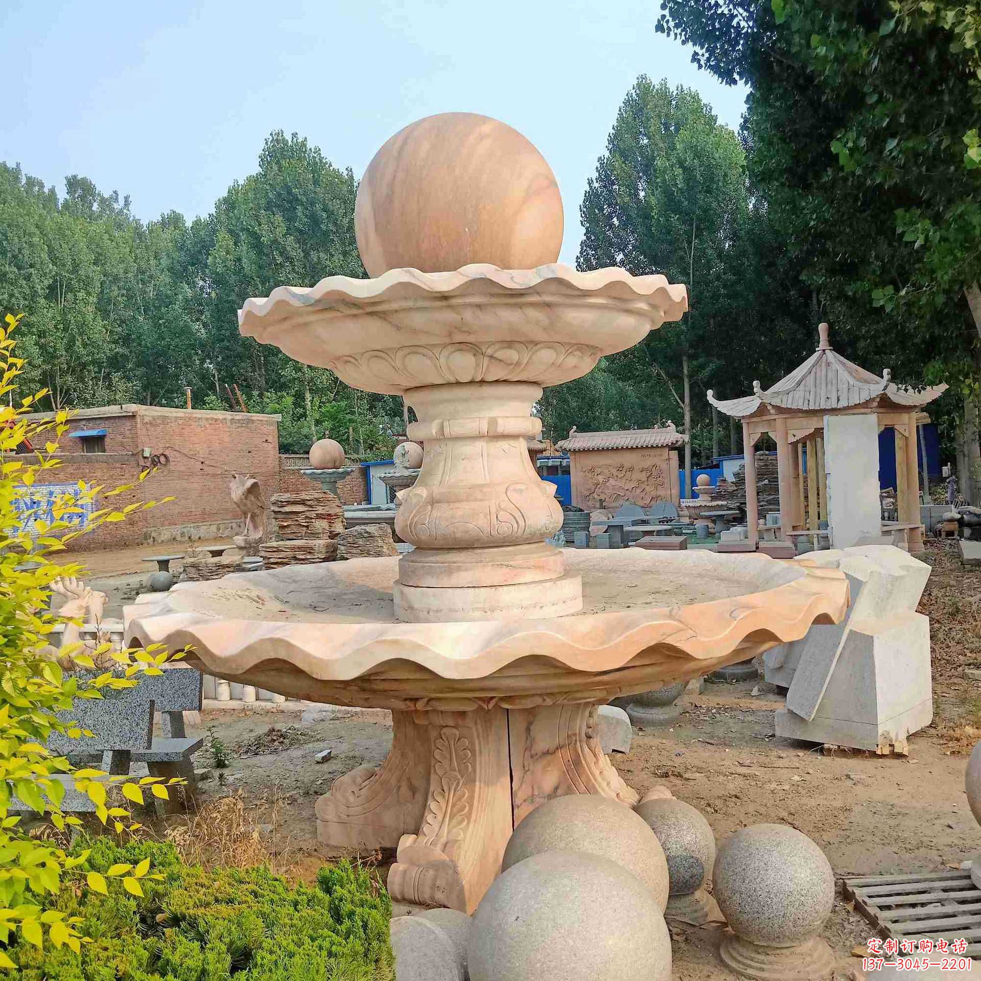 福建天然石风水球