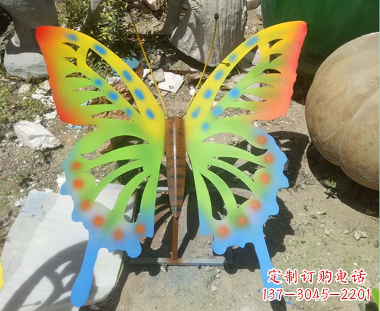 福建铁艺不锈钢彩绘蝴蝶