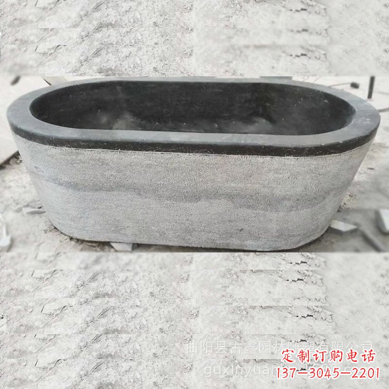 福建庭院养鱼石雕水槽