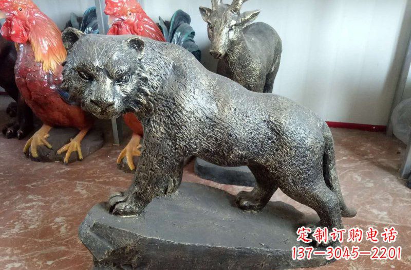 福建铜雕豹子雕塑