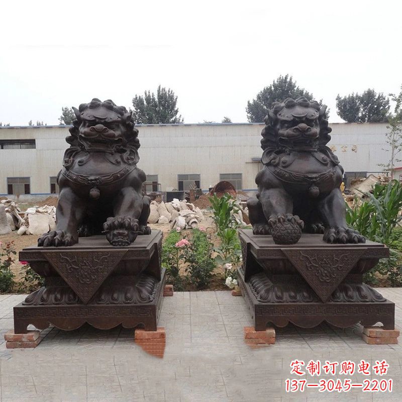 福建铜雕北京狮子