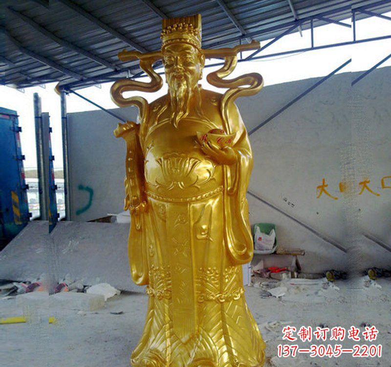 福建铜雕财神雕像