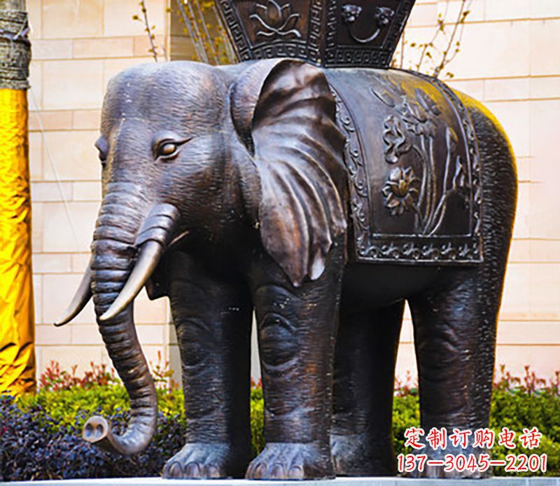 福建铜雕大象