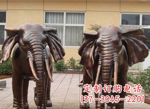 福建铜雕大象222