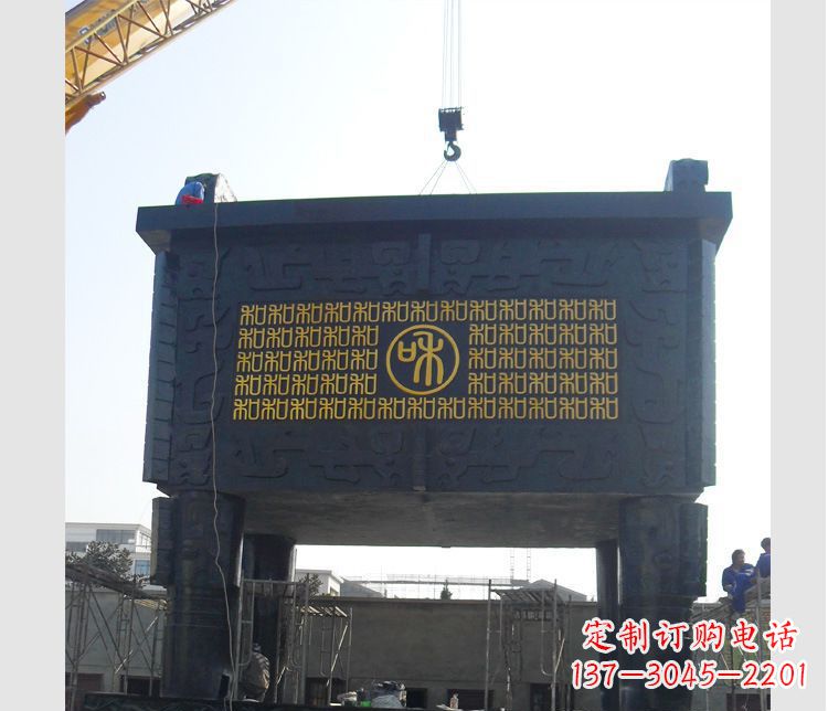 福建铜雕大型鼎盛香炉