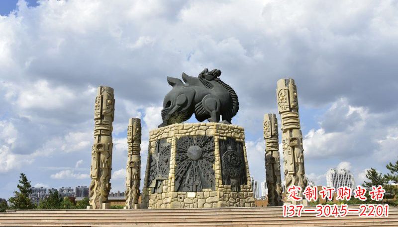 福建铜雕大型骆驼广场动物雕塑