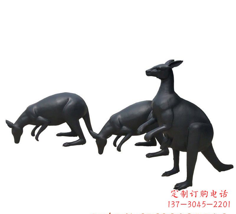 福建铜雕袋鼠雕塑