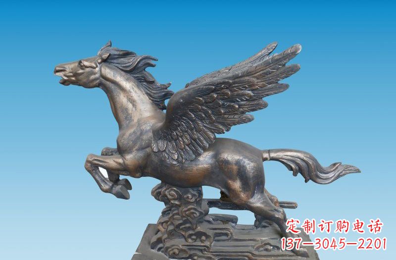 福建铜雕飞马222