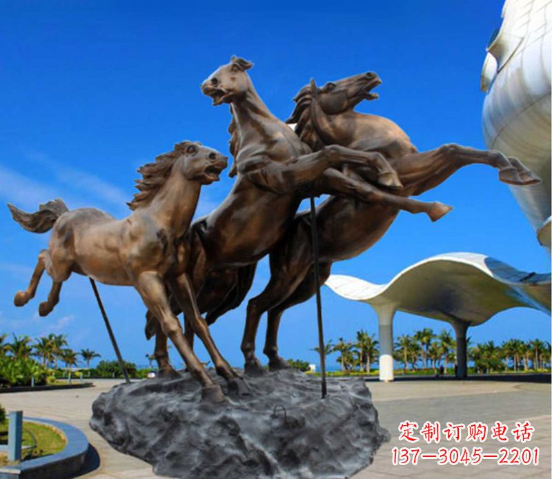 福建铜雕飞马广场动物雕塑