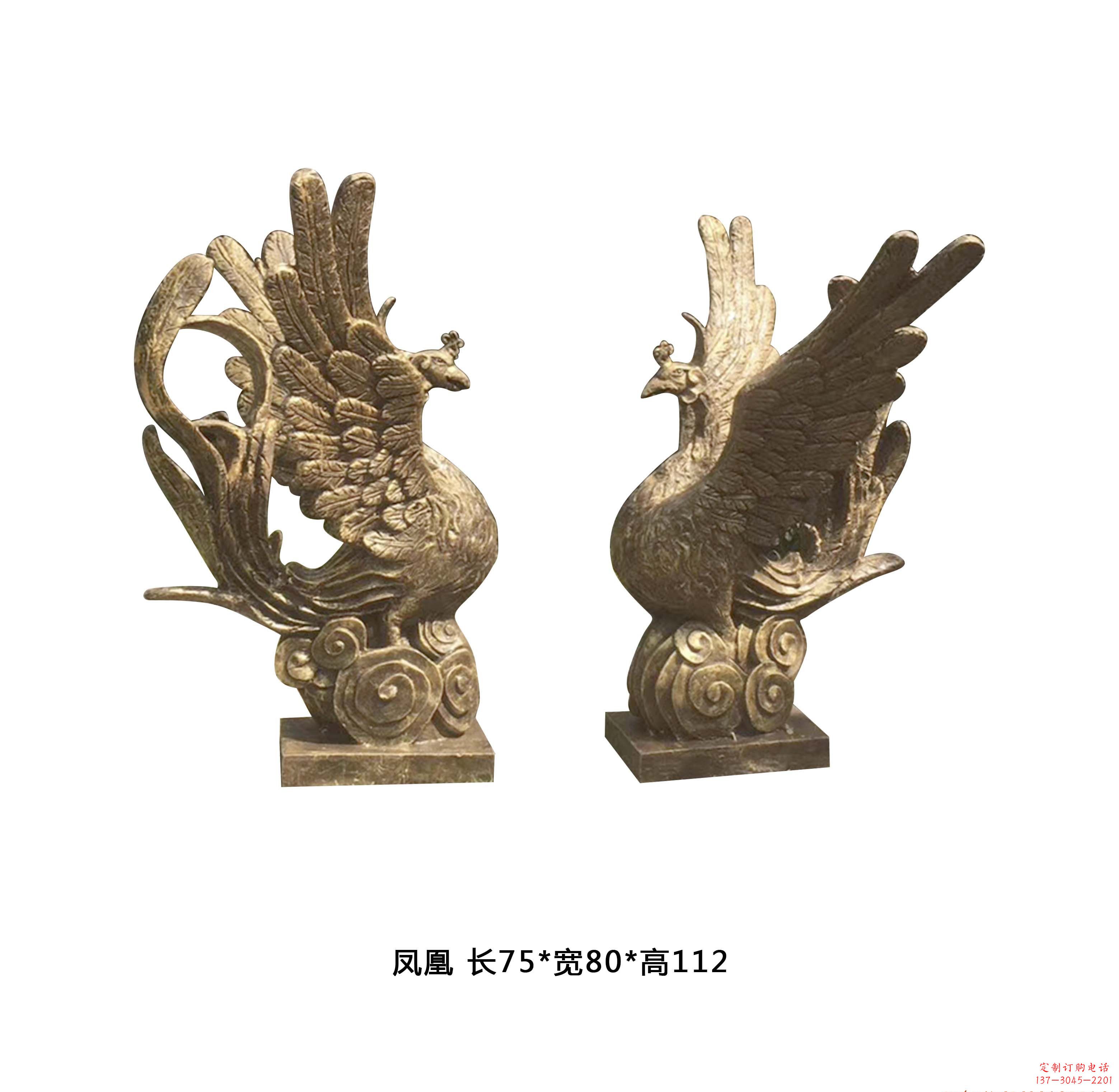 福建铜雕凤凰雕塑