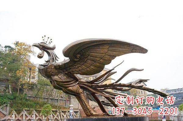福建铜雕凤凰
