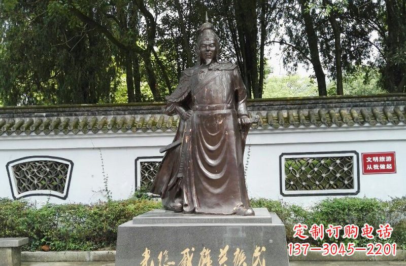 福建铜雕古代名人戚继光