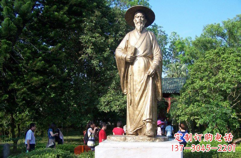 福建铜雕古代名人苏轼苏东坡
