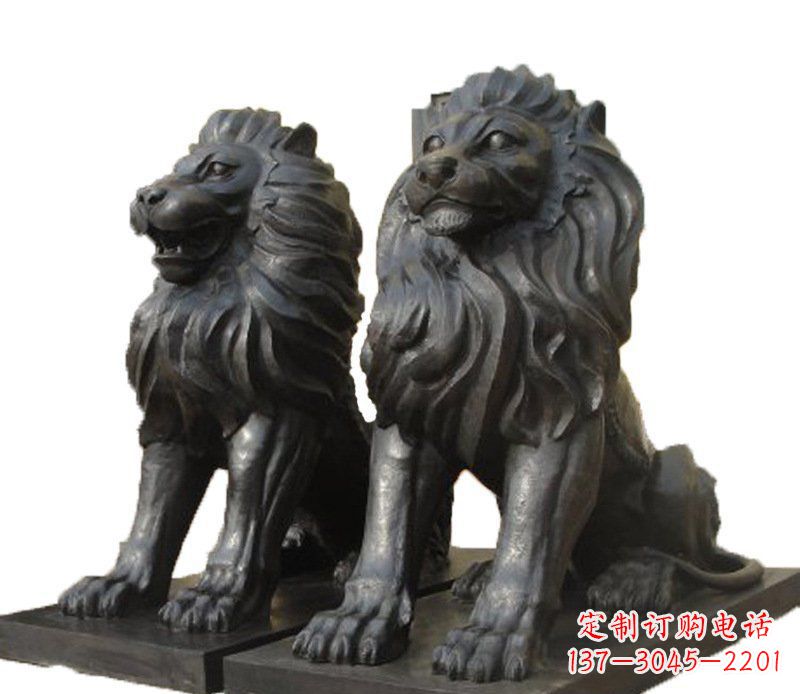 福建铜雕古代神兽狮子雕塑