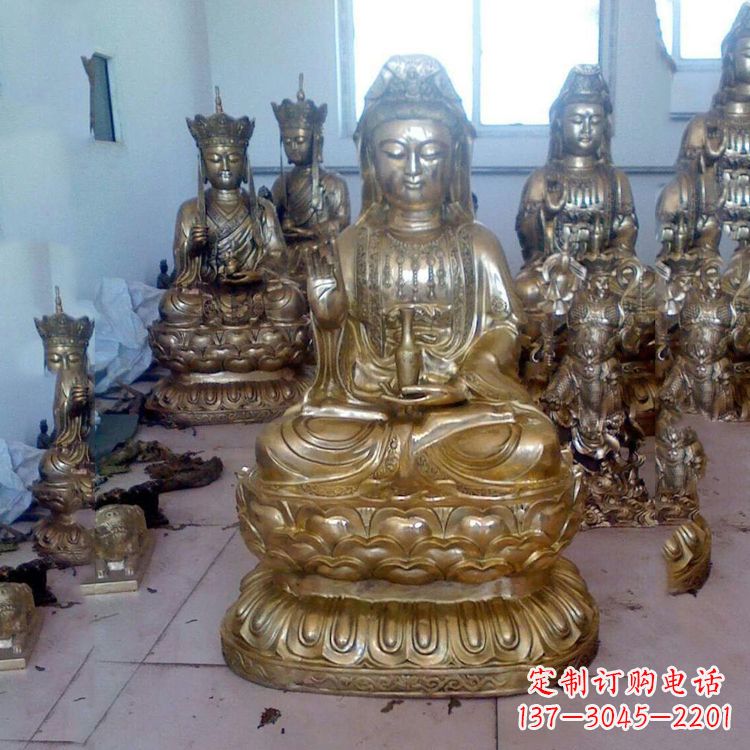 福建铜雕观音雕塑
