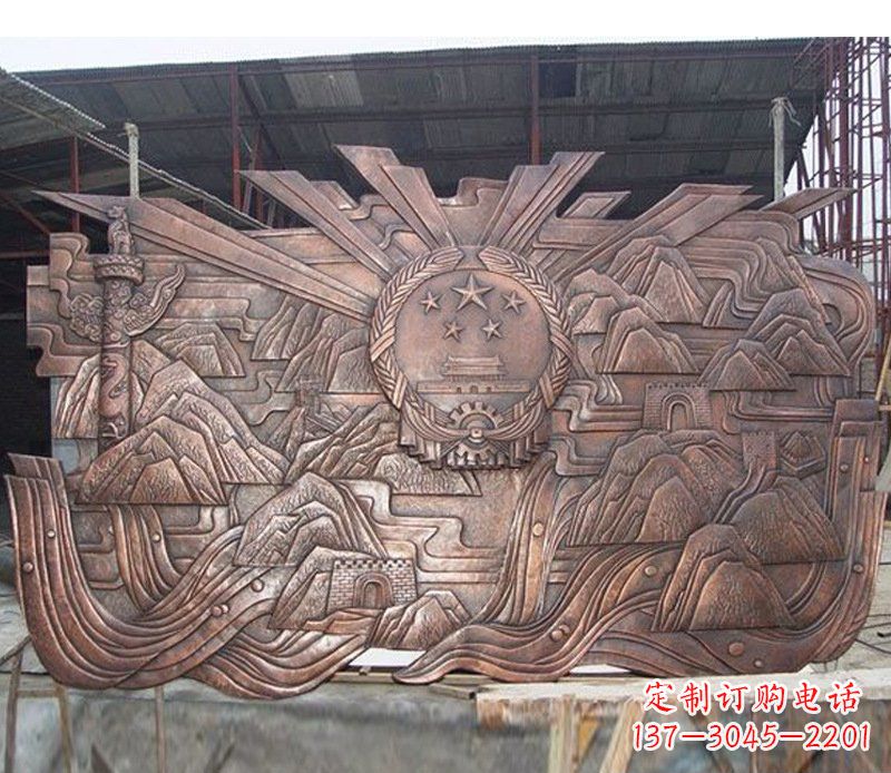 福建铜雕广场军人壁画雕塑摆件