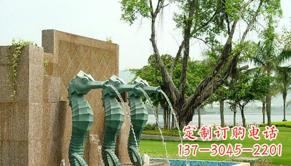 福建铜雕海马雕塑