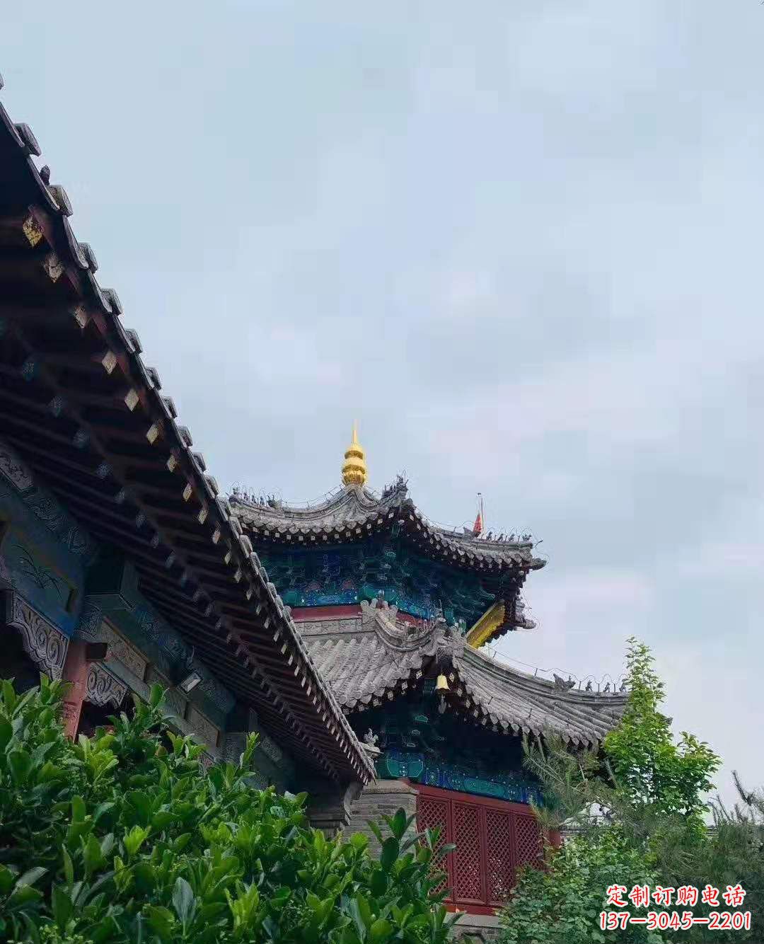 福建铜雕葫芦塔顶寺庙摆件