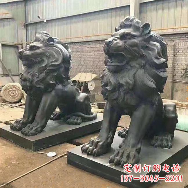 福建铜雕汇丰狮子
