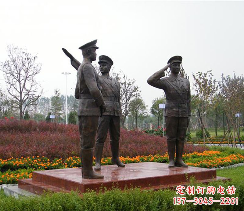福建铜雕警察铜雕
