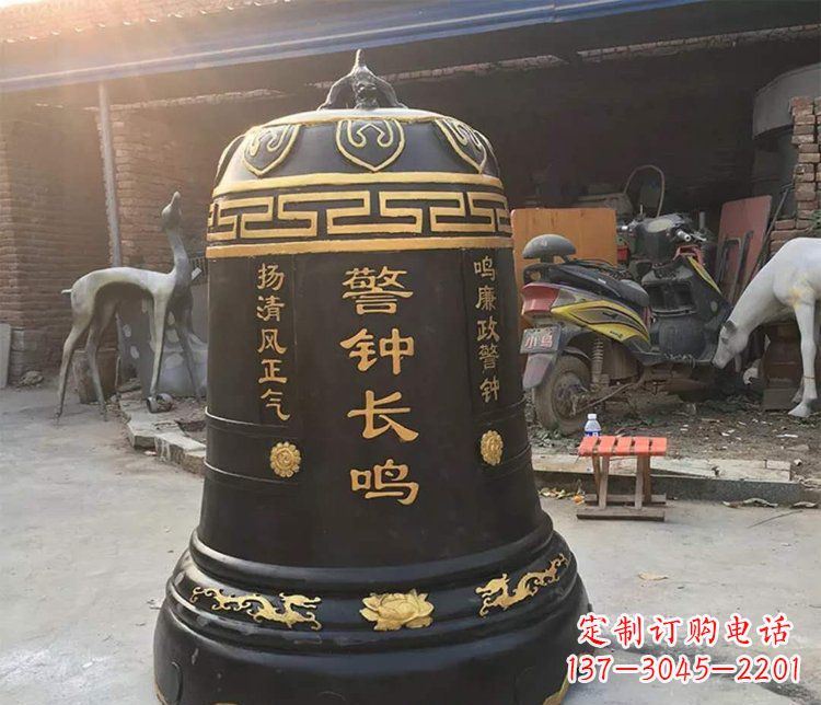 福建铜雕警钟长鸣寺庙雕塑