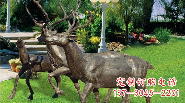 福建铜雕鹿公园动物雕塑