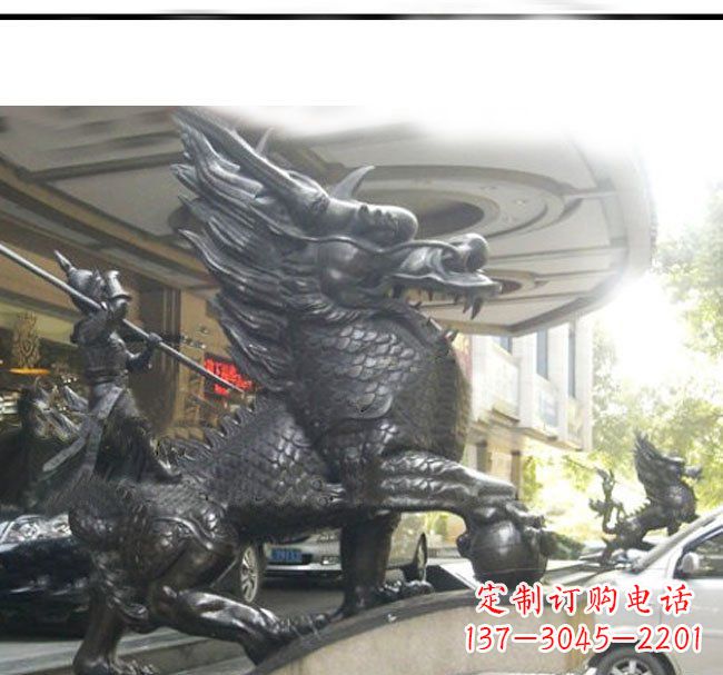 福建铜雕麒麟公司门口神兽雕塑