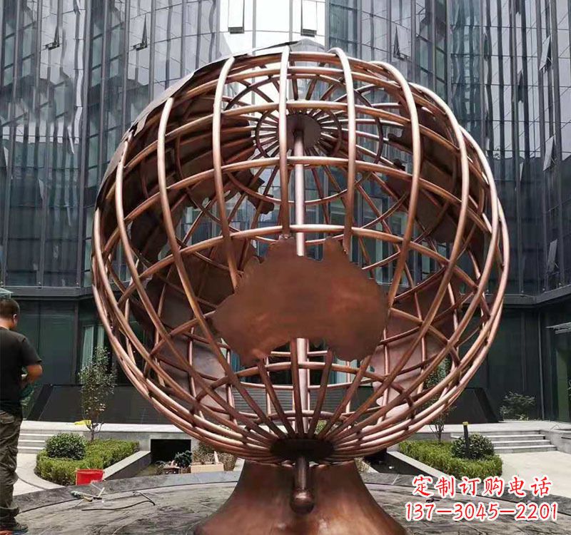 福建铜雕企业地球仪