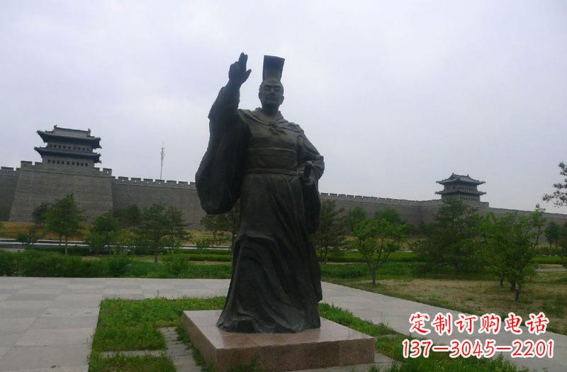 福建铜雕秦始皇古代名人雕塑