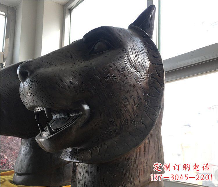 福建铜雕生肖动物头像雕塑摆件