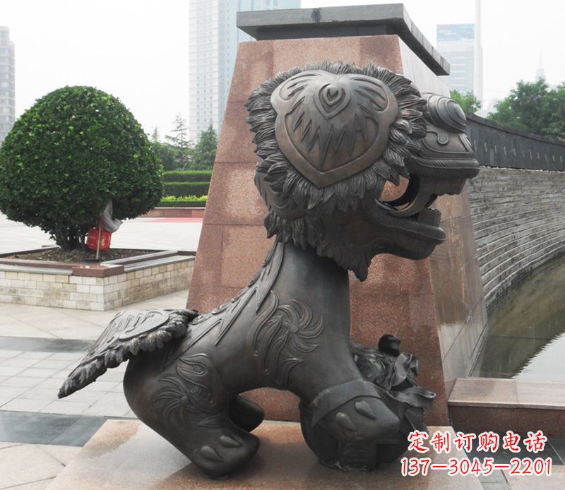 福建铜雕狮子