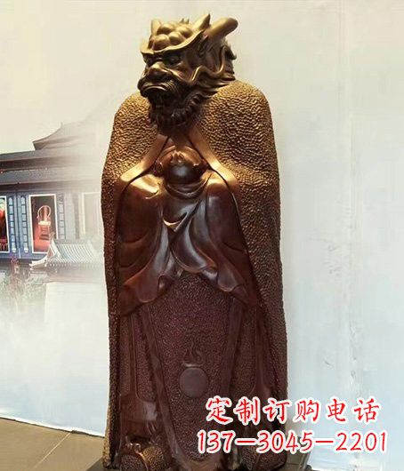 福建铜雕兽首人身十二生肖
