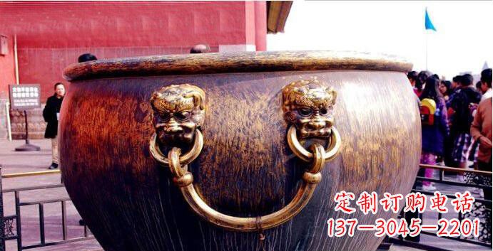 福建铜雕水缸寺庙景观雕塑