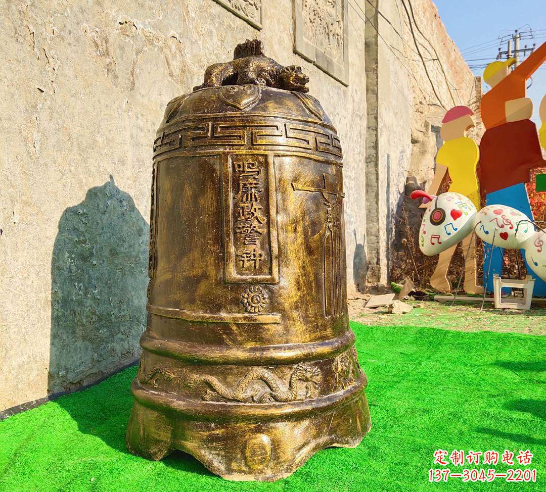 福建铜雕寺庙警钟雕塑摆件