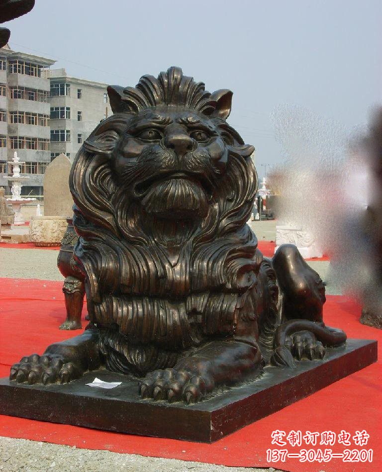 福建铜雕西洋狮子222