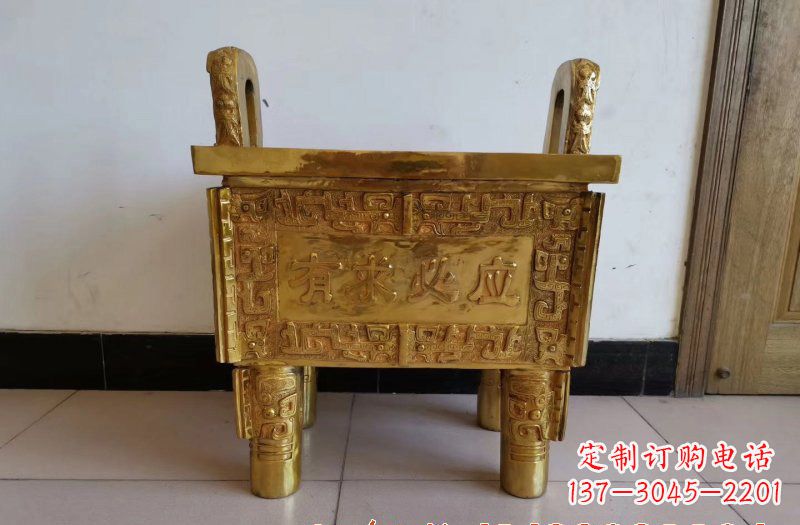福建铜雕香炉雕塑